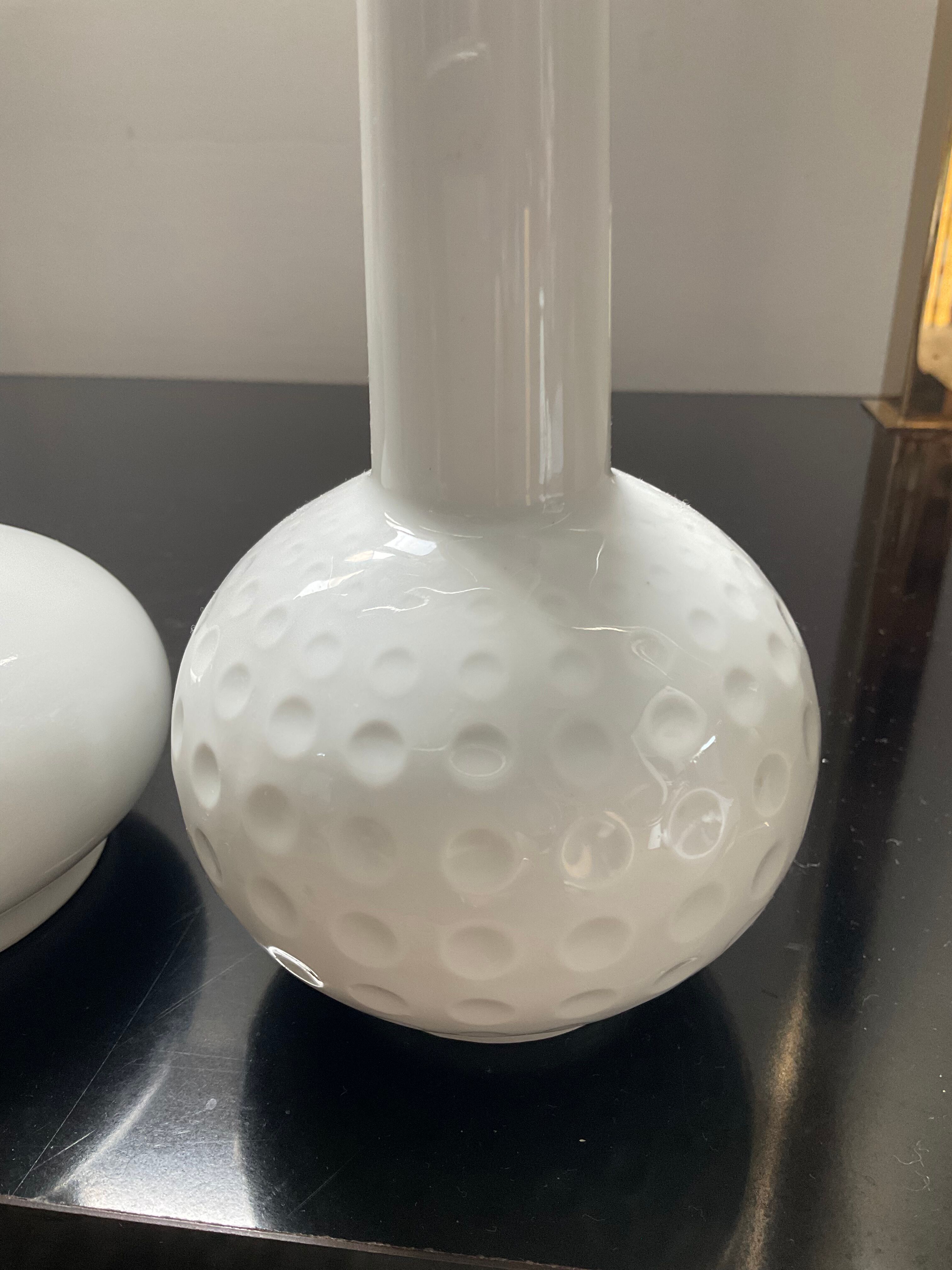Trio de vases soliflores en céramique émaillée Germany