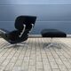 Vitra Eames lounge chair met Ottoman. Jaren 70. In Topstaat!
