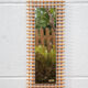 Vintage rattan mirror 33x80cm