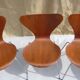 4 chaises Arne Jacobsen en teck Mod.3107