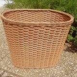 rattan waste paper basket