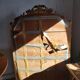 Former mirror gilded with pediment - 153 x 101 - Style Napoleon III