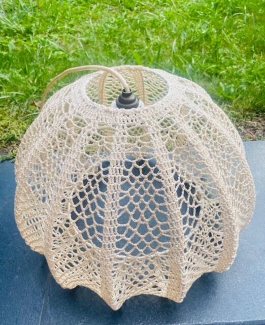 Suspension bohème vintage en crochet