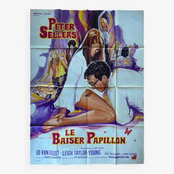 Affiche cinéma originale Le baiser papillon Peter Sellers 1968