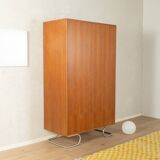 Purist wardrobe from the 1960s in teak veneer by DeWe