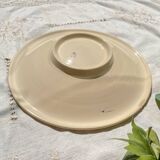 Vintage K&G Luneville "Flore" porcelain deep dish, 1950s, small blue flowers