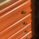 Terracotta vintage chest of drawers