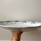 Oval iron clay dish K&G Lunéville model "Angèle" late 19th century