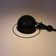 1950s Table clamp lamp in black metal, recent edition model SI332/ Jieldé,