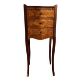 Table de chevet marquetée