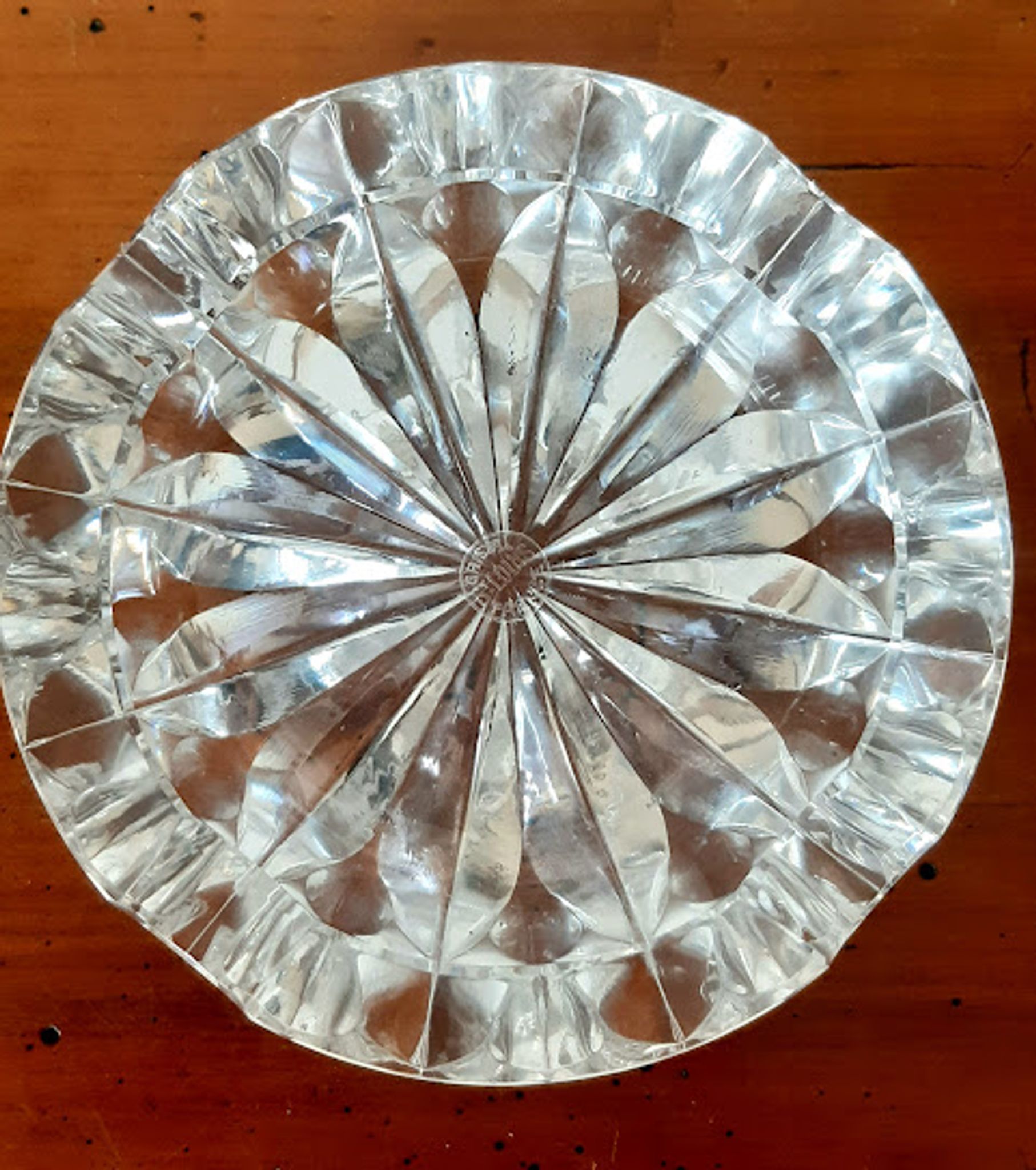Saint Louis crystal ashtray