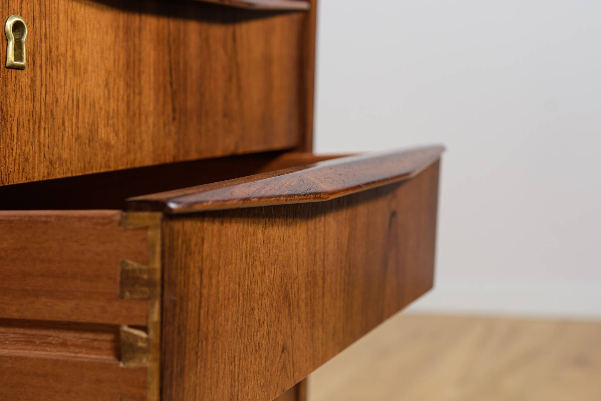 Mid-century freestanding rosewood desk, Denmark, 1960s