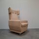 Fauteuil à oreilles de style mid-century moderne