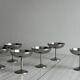 6 stainless steel footed bowls, Letang Remy style