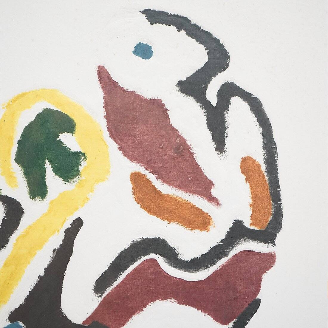 Ansgar Elde, Il Bostrico, 1990s, monotype print and woodcut