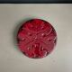 Burgundy ceramic trivet