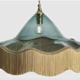 Fringed blown glass pendant
