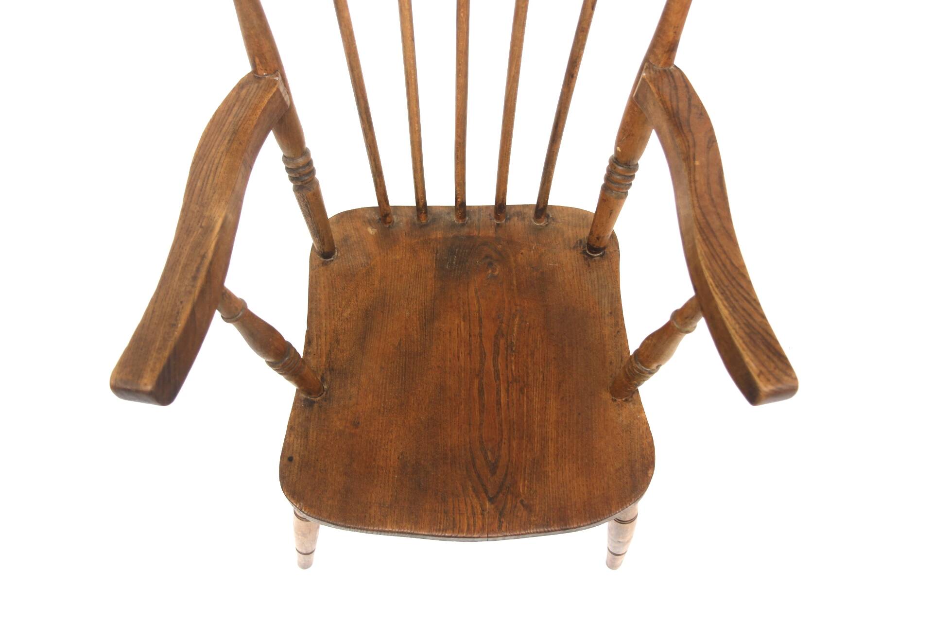 Scandinavian armchair "Pinnstol" in oak, Sweden, 1920