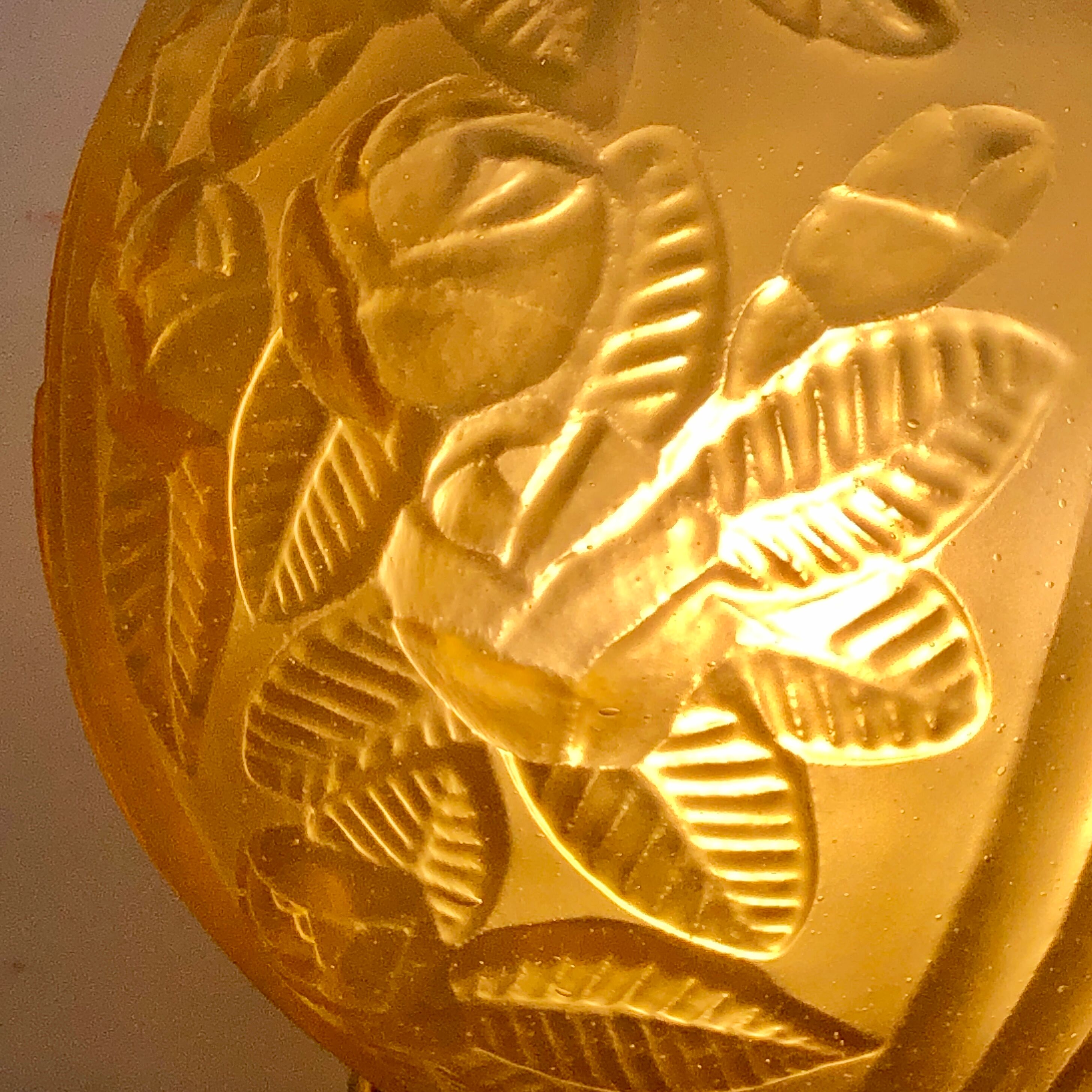 Lamp to lay vintage globe art deco pink patterns