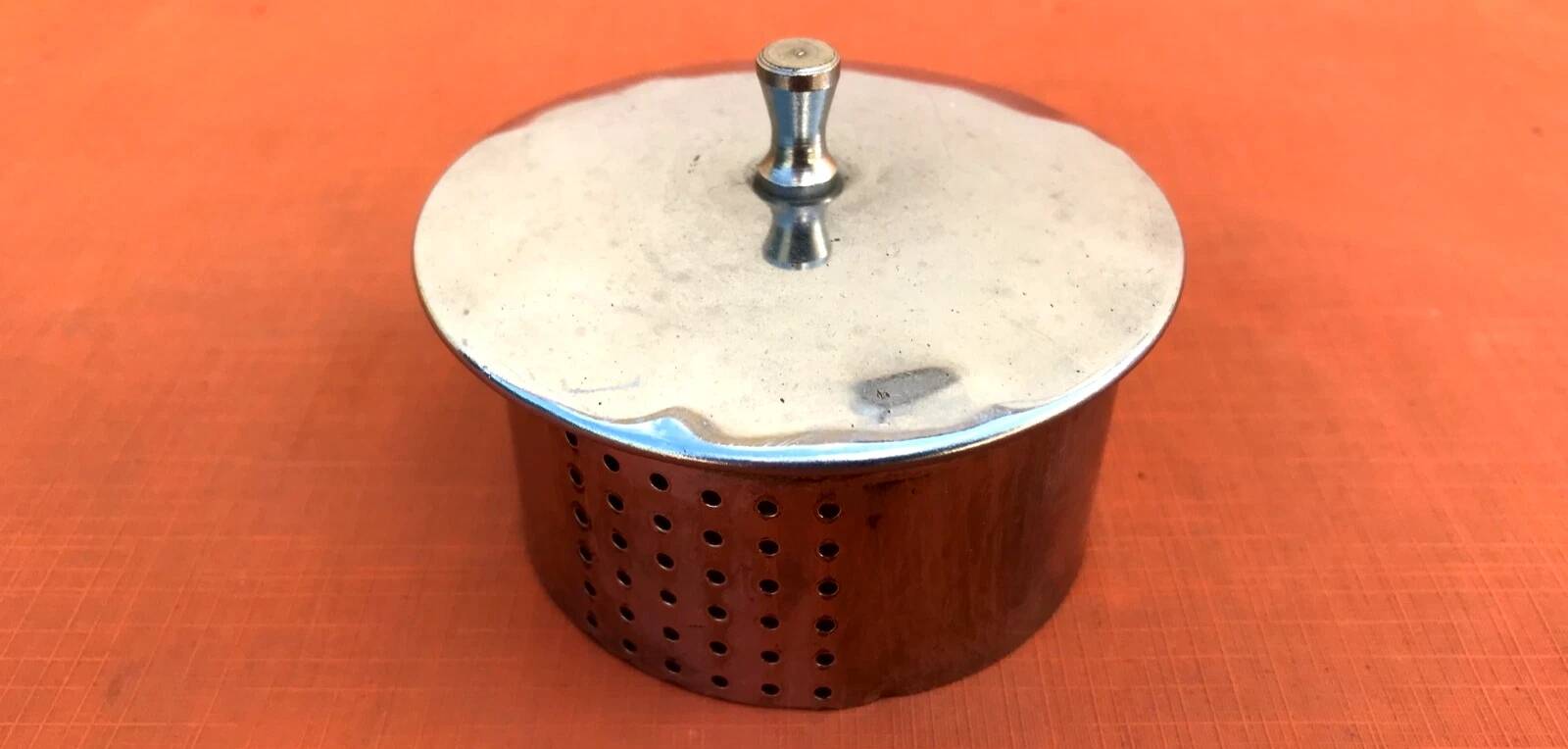 Art Deco 1930s Teapot / Tea Infuser with yellow ceramic infuser