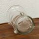Clear blown glass vase