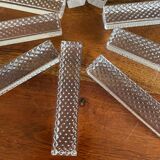 9 portes couteaux  en verre