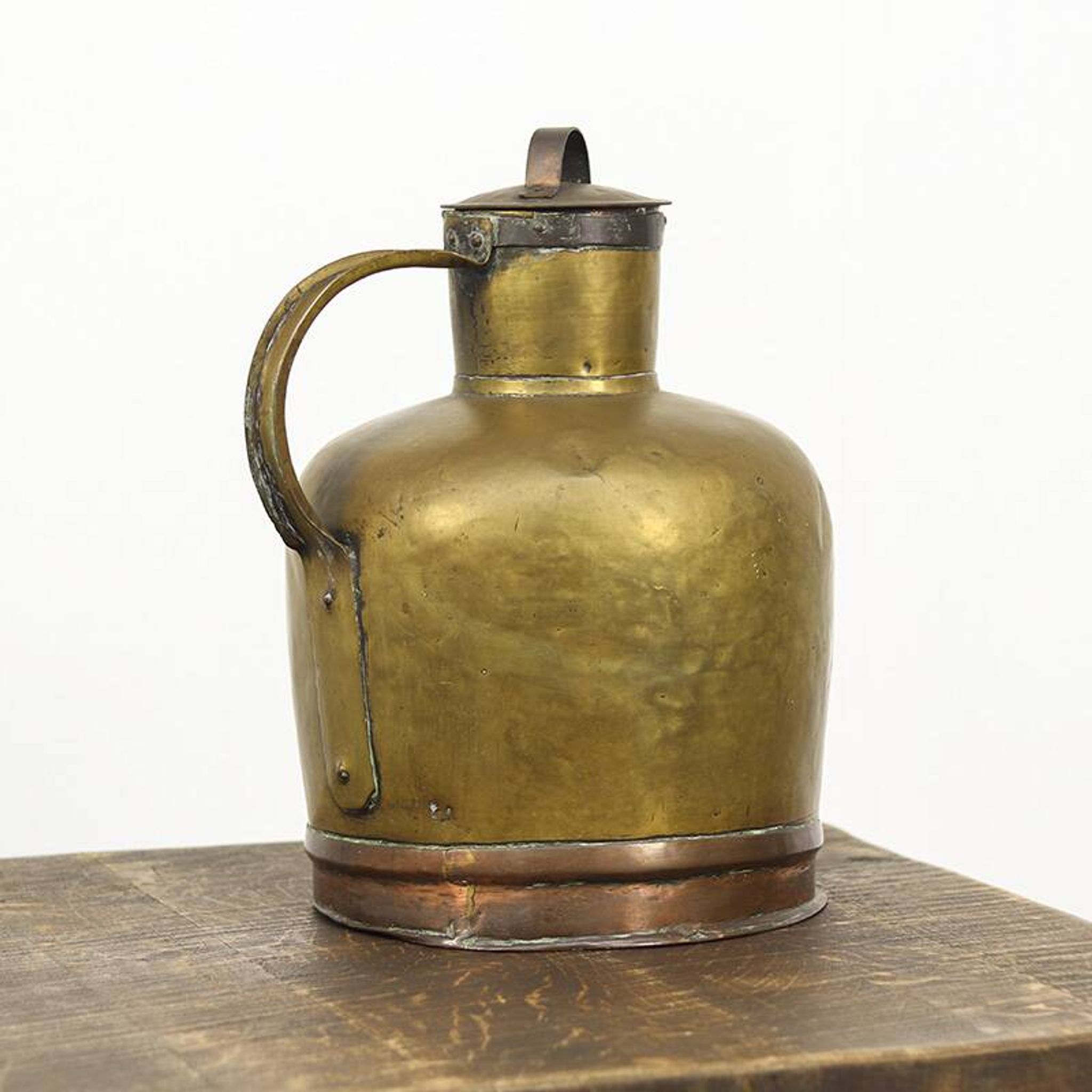Early 19th century Antique copper milk can
