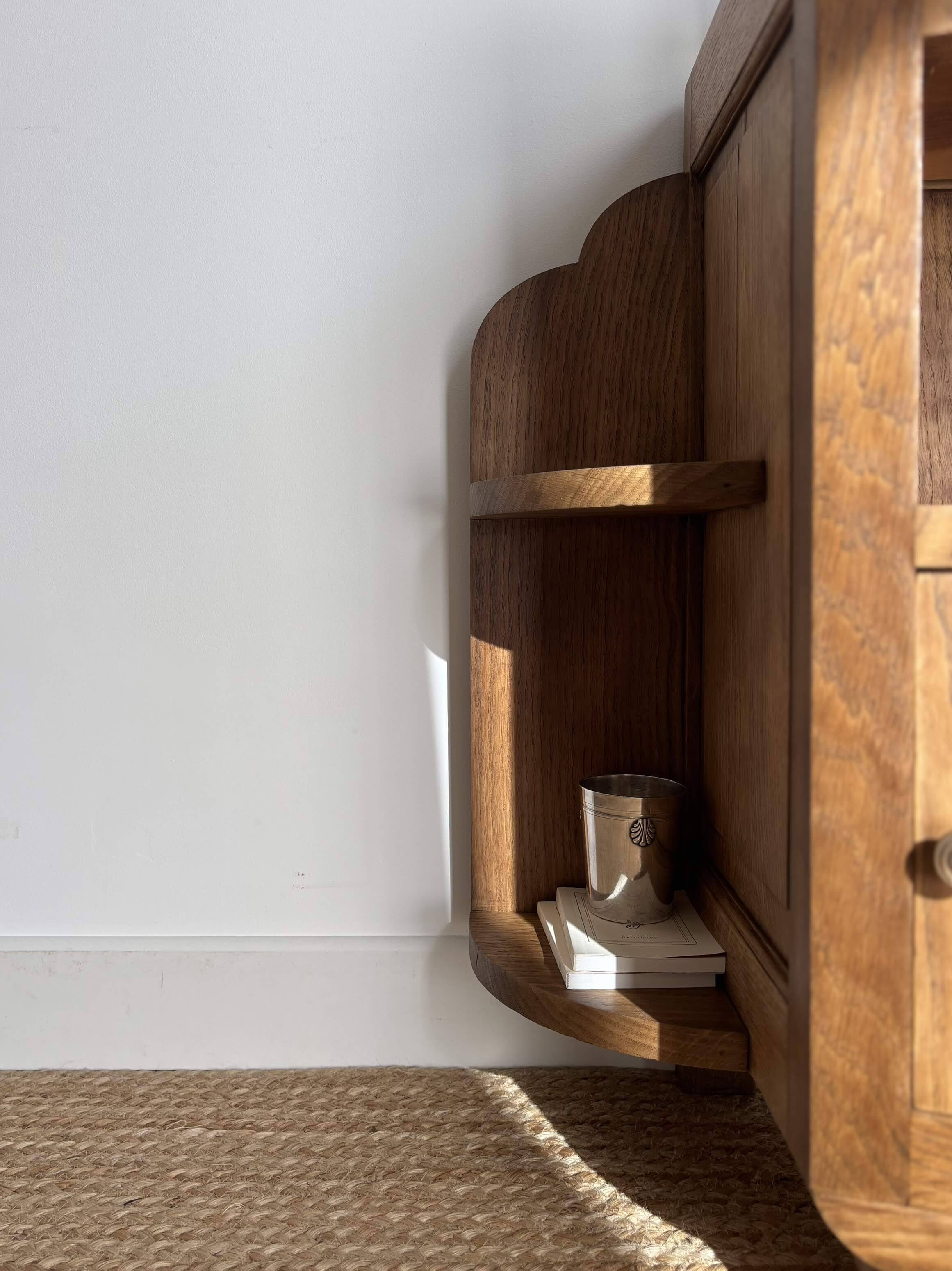 Restored Art Deco bedside table or accent furniture