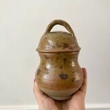 coffee service 6 cups and saucers, teapot and sugar bowl in ceramic / pottery / stoneware years 50-6
