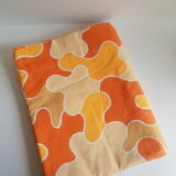 Sheet 2 people puzzle orange seventies 70s vintage