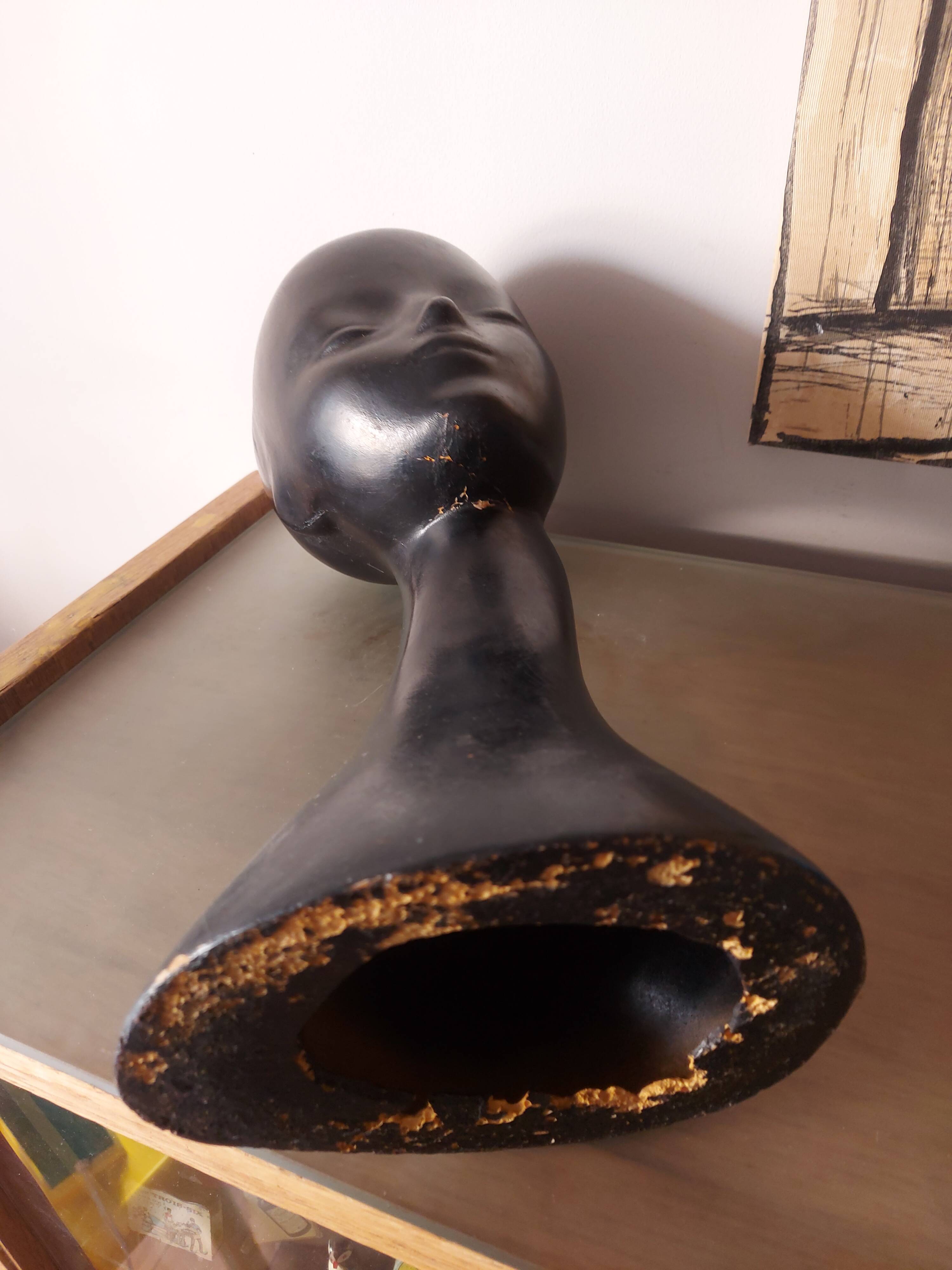 Vintage mannequin head from the 60s, 70's