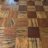 Old wooden checkers board
