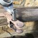 Pink metal clip lamp