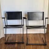 Pair of ballerina chairs by Herbert Ohl for Matteo Grassi 1990