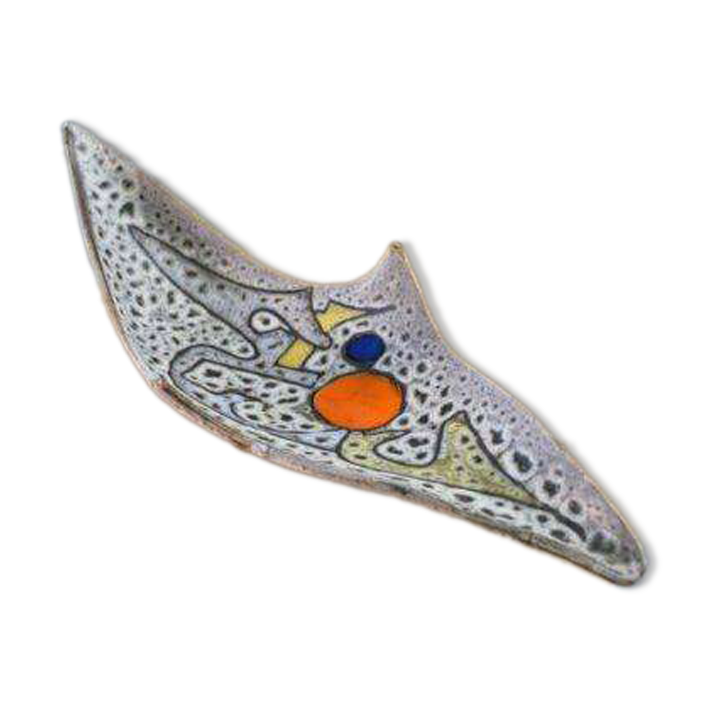 Empty ceramic pocket by Marius Bessone in Vallauris 1950's