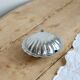 Vintage silver-plated shell butter dish