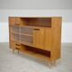 Buffet Vaisselier en bois blond Libena , ex Tchécoslovaquie 1970