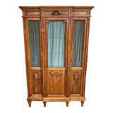 Antique carved wooden bookcase