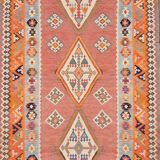 Oriental kilim rug Shiraz Gashgai antique: 1.50 x 3.50 metres