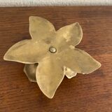 Brass flower candle holder.