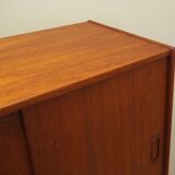 Buffet haut en teck, design danois, années 1960, fabrication : Westergaards Møbelfabrik