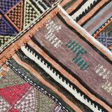 163x280Cm Fuchsia & Pink Persian Kilim Rug, 5x9 Soft Rug