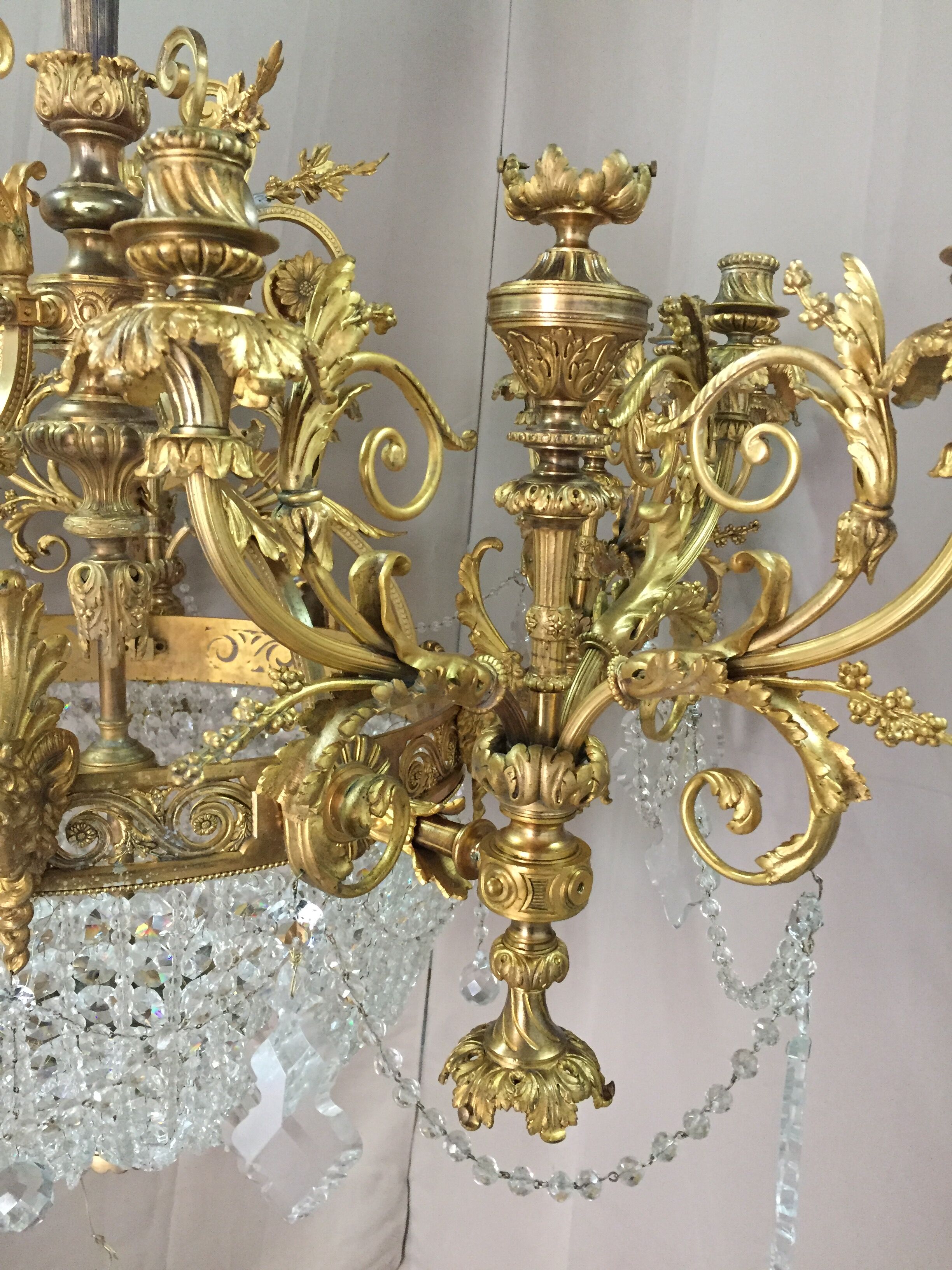Exceptional Napoleonic ceremonial chandelier lll