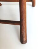 Chaise ancienne pliante 2 positions en bois latté