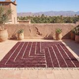 Traditional handwoven Berber rug size 150x250 cm
