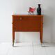 Scandinavian Vintage Mahogany Storage Trolley