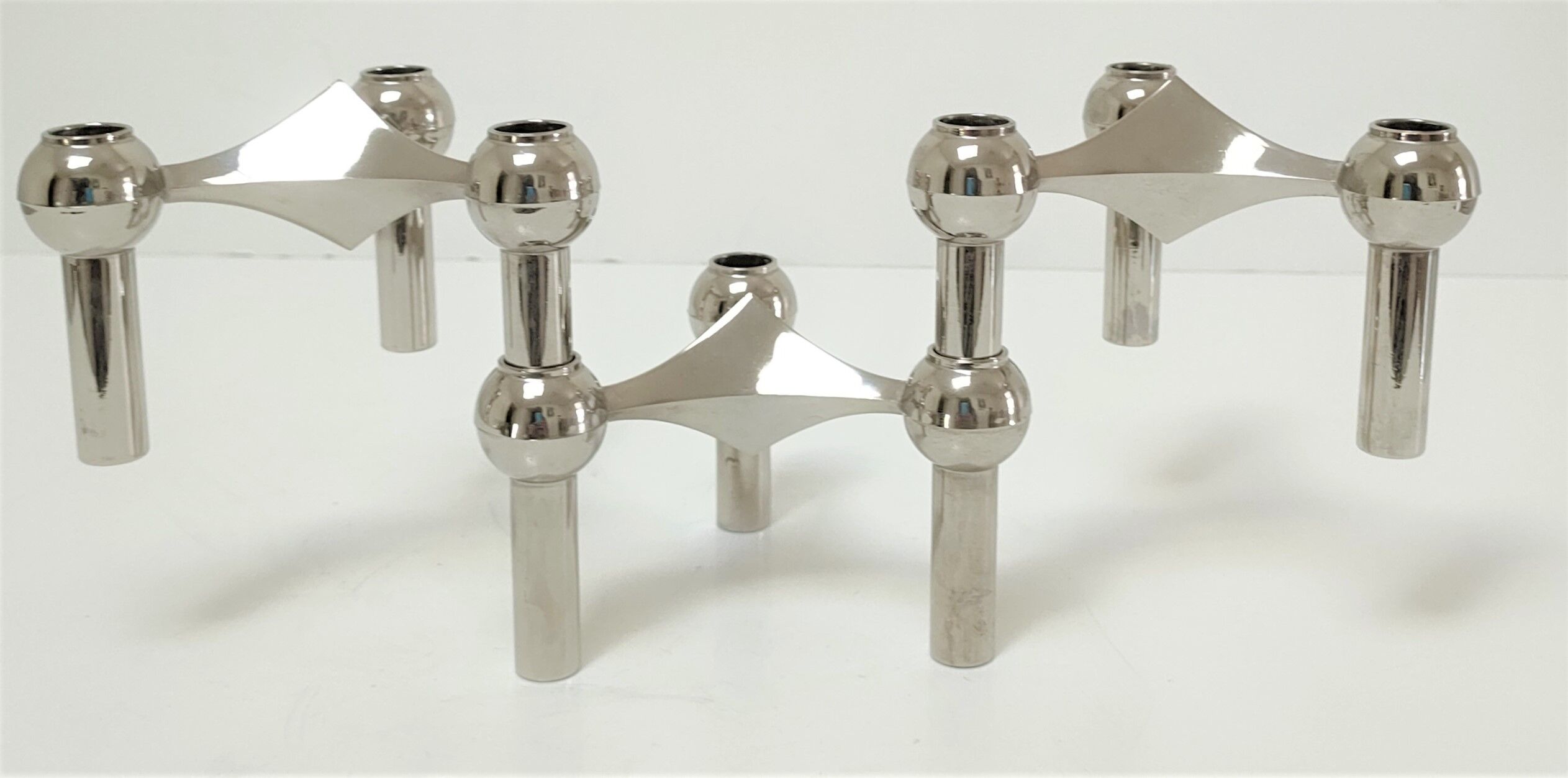 Three candle holders Fritz Nagel and Caesar Stoffi for BMF