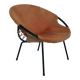 Mid-century circle balloon chair by Lusch Erzeugnis for Lusch & Co, 1960s