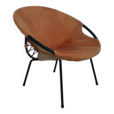 Chaise ballon circulaire du milieu du siècle par Lusch Erzeugnis pour Lusch & Co, années 1960.