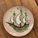 Sant Vicens Plate - Paul Bay - Boat - Glazed Ceramic